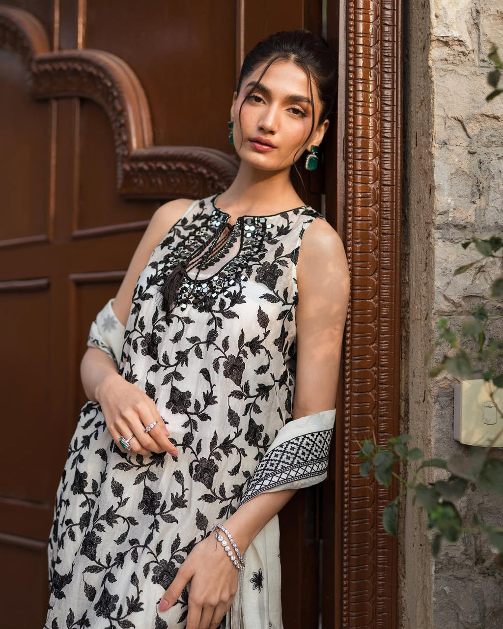 Cotton Shirt In Classic Black