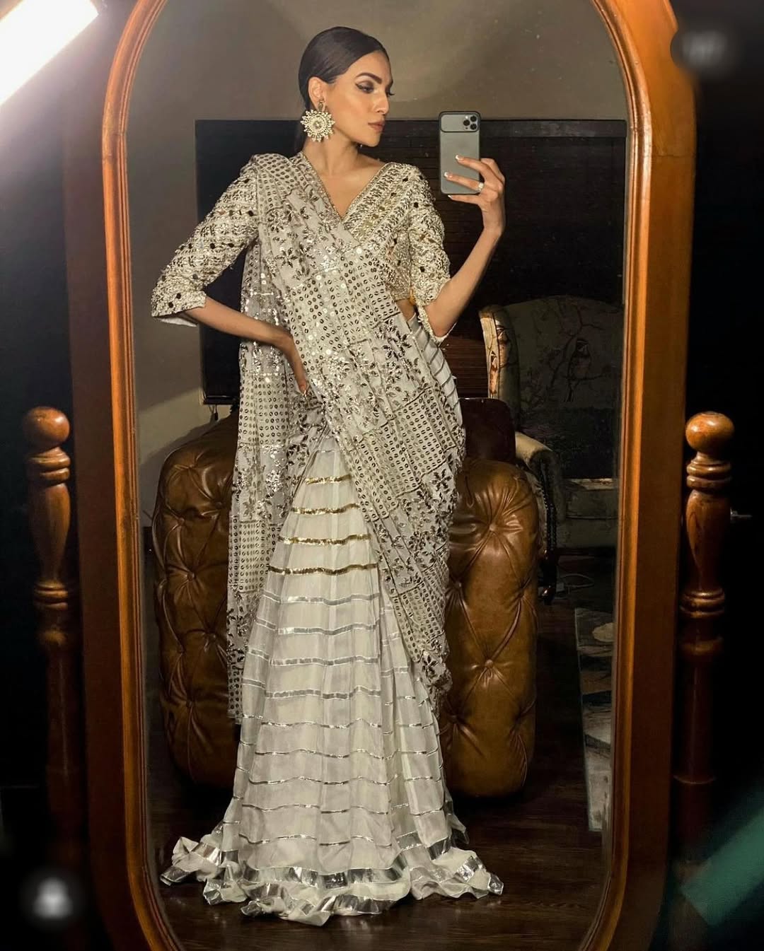 Gota lehnga sari